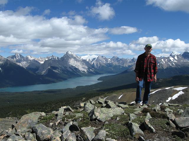 Canadian Rockies-313.JPG - Maligne Lake from Bald Hills Trail